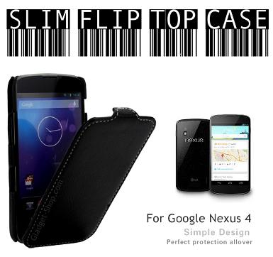 เคส Nexus 4 (Slim Flip Top ) ชนิดเปิดลงล่าง